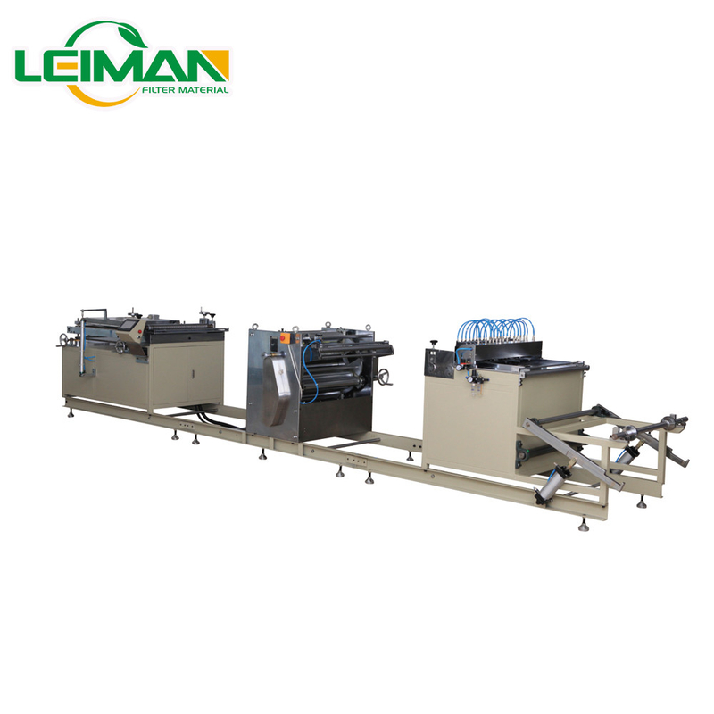 ตัวกรองโรตารี่ 35 M/นาที เครื่องจีบกระดาษ PLGT-600N Full Auto